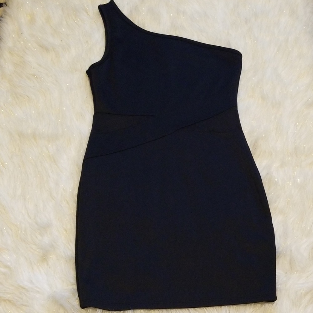 Black One Shouldered Dress